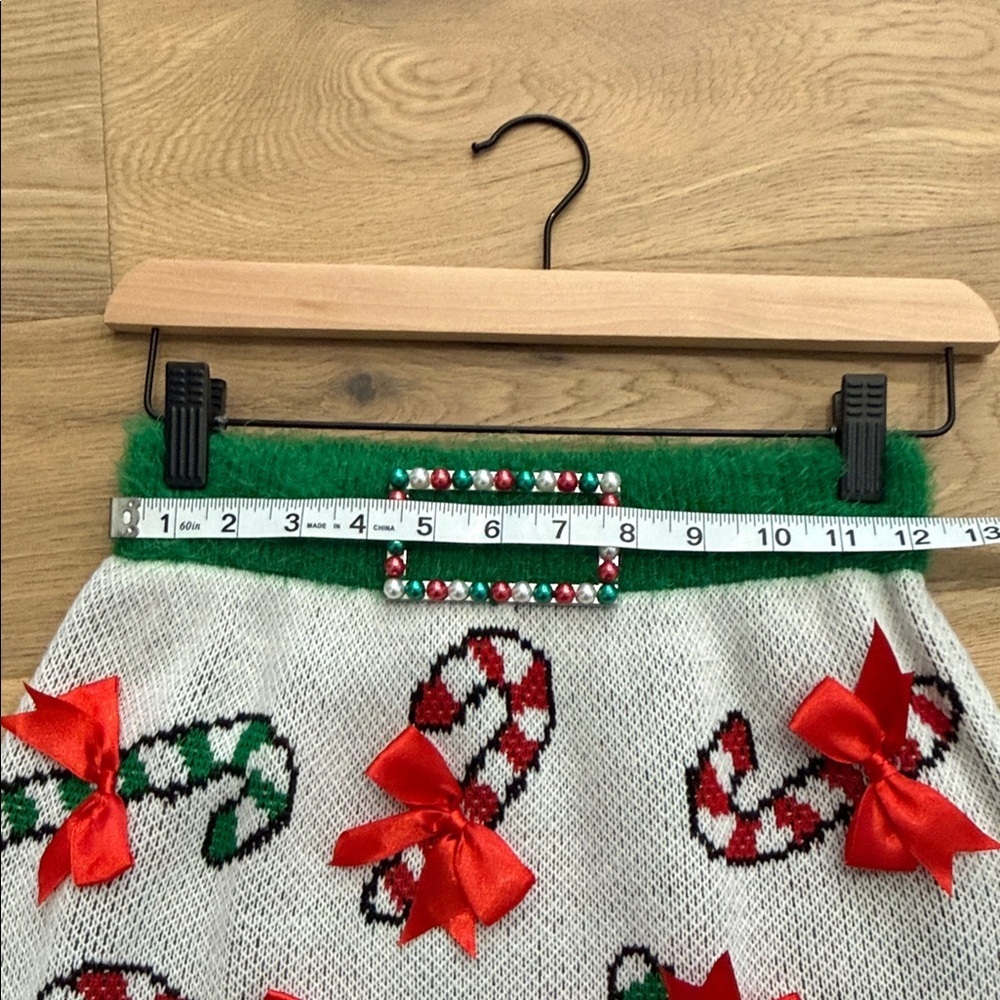 Holiday Candy Cane Mini Skirt - Picture 4 of 6